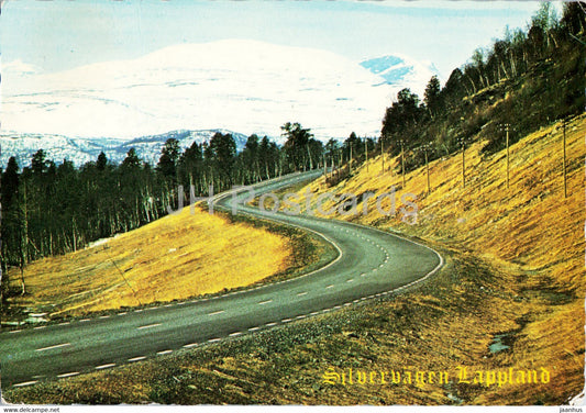 Silvervagen - Lappland -  Sweden - used - JH Postcards