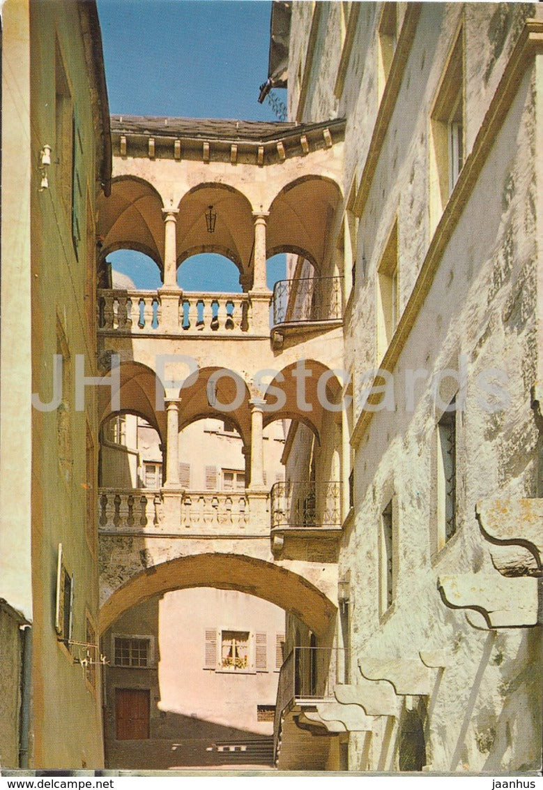 Brig - Brigue - Schlossgasse beim Stockalperpalast - castle - 16260 - 1974 - Switzerland - used - JH Postcards