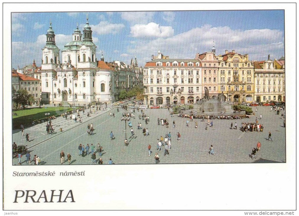 Praha - Prague - The Old Town Square and the Baroque Church of St. Nicholas - Czech - unused - JH Postcards