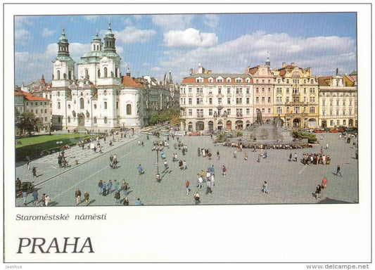 Praha - Prague - The Old Town Square and the Baroque Church of St. Nicholas - Czech - unused - JH Postcards