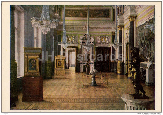 Leonardo da Vinci Hall - Hermitage - St. Petersburg - Leningrad - Russia USSR - 1963 - unused - JH Postcards