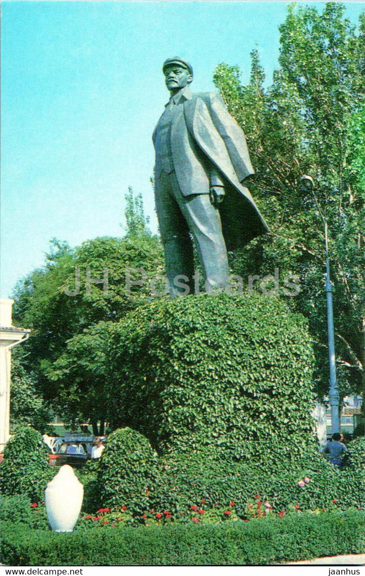 Feodosia - monument to Lenin - Crimea - 1981 - Ukraine USSR - unused - JH Postcards