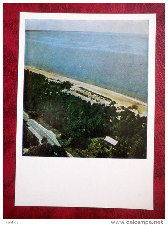 Vidzeme seaside - Car Parking at Saulkrasti - Vidzeme - 1980 - Latvia USSR - unused - JH Postcards