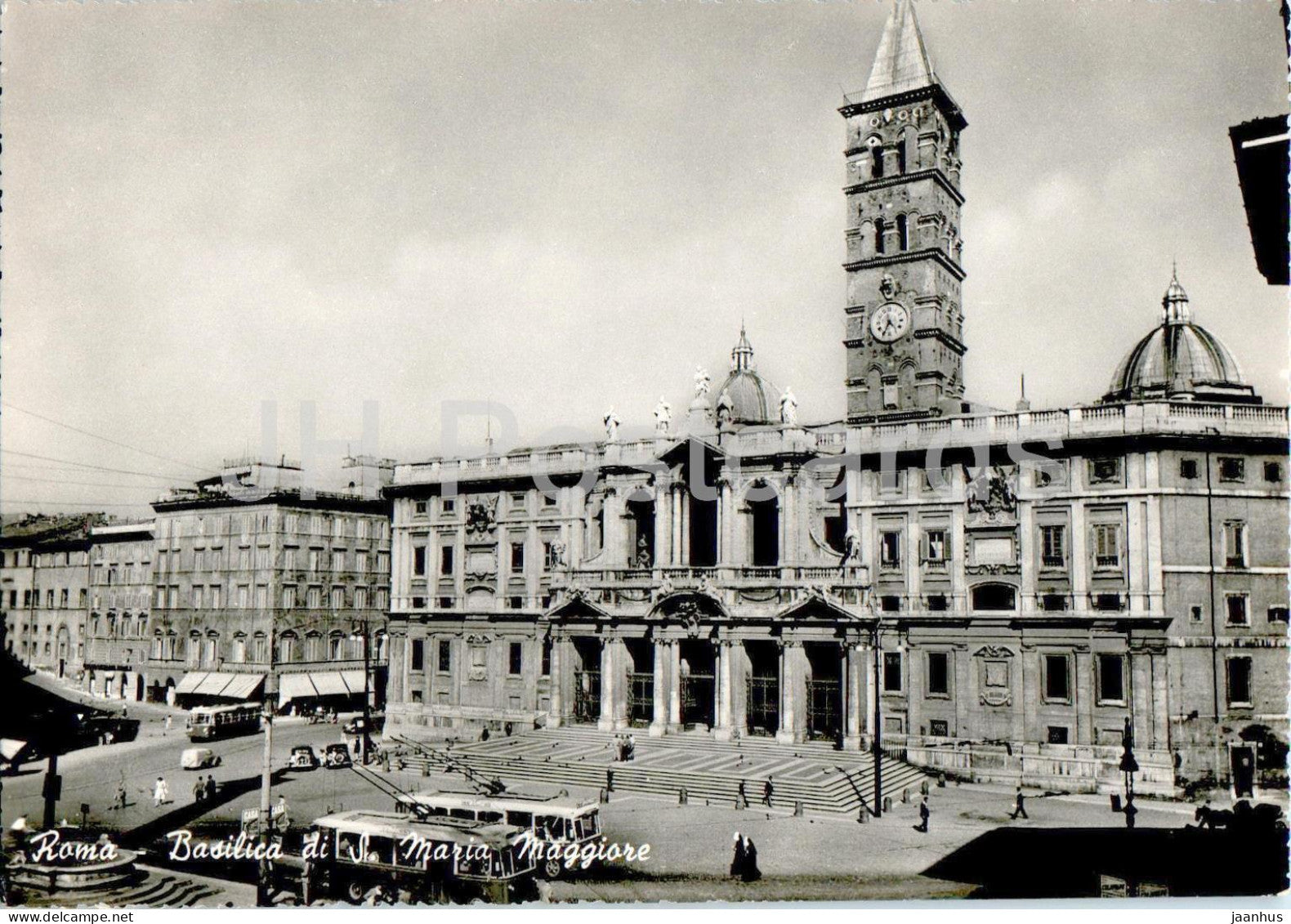 Roma - Rome - Basilica di S Maria Maggiore - trolleybus - bus - 50 - Italy - unused - JH Postcards