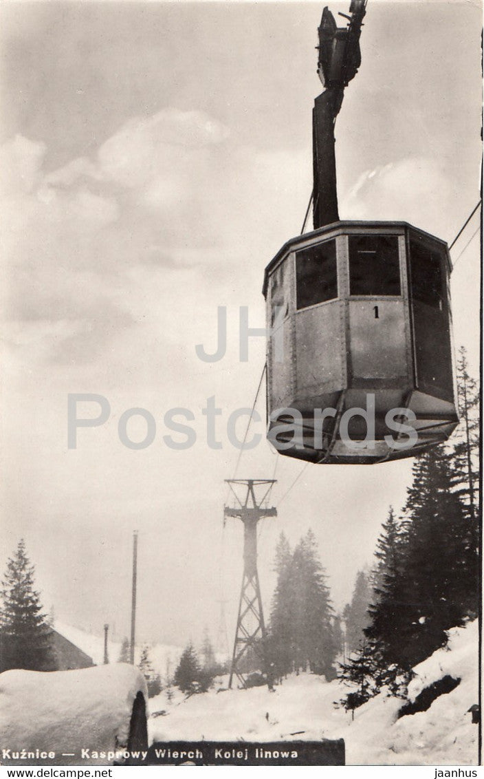 Kuznice - Kasprowy Wierch - cable car - Poland - used - JH Postcards