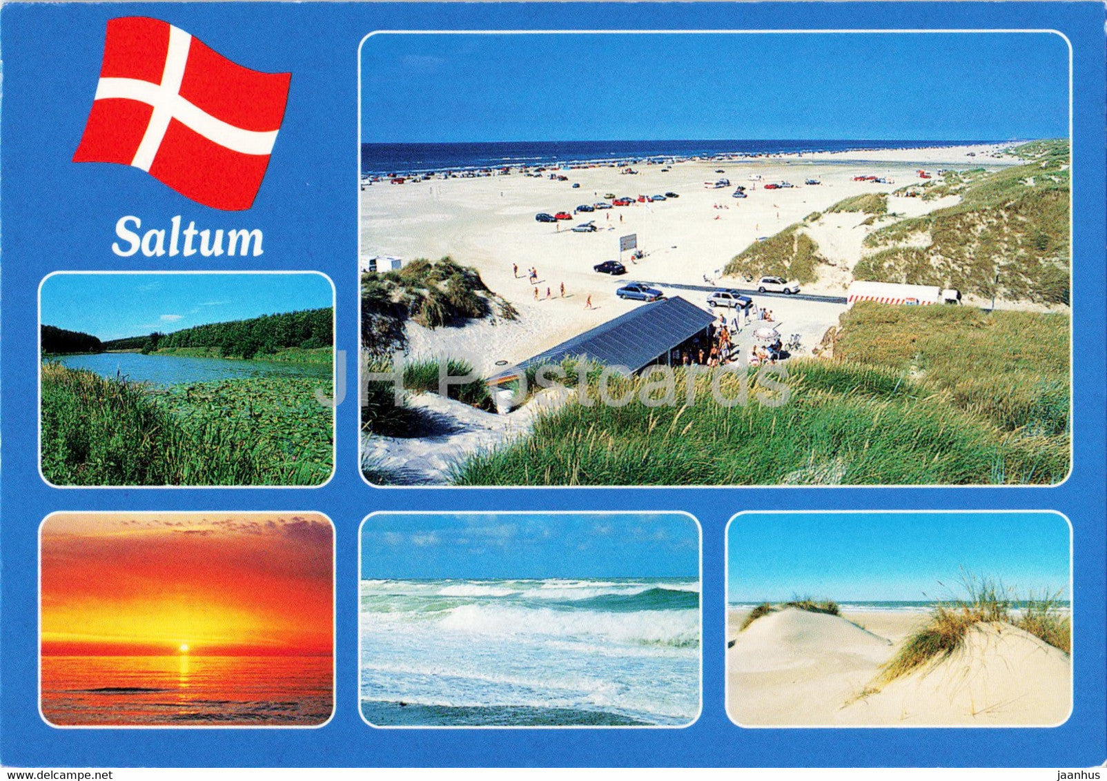Saltum - sea - beach - multiview - 1998 - Denmark - used - JH Postcards