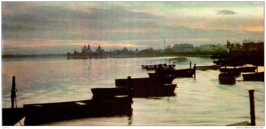 lake Hero - boat - Rostov Veliky - 1967 - Russia USSR - unused - JH Postcards