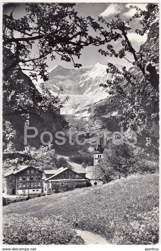 Grindelwald - Fiescherhorner - 1280 - Switzerland - 1960 - used - JH Postcards