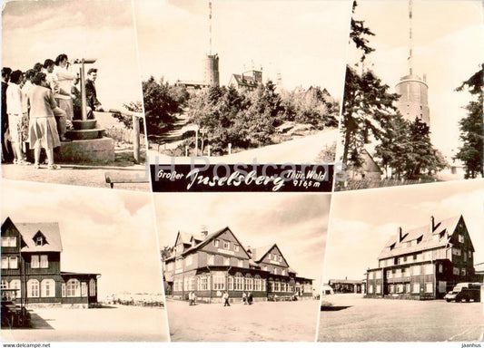 Grosser Inselsberg - Thur Wald - 916,5 m - old postcard - 1963 - Germany DDR - used - JH Postcards