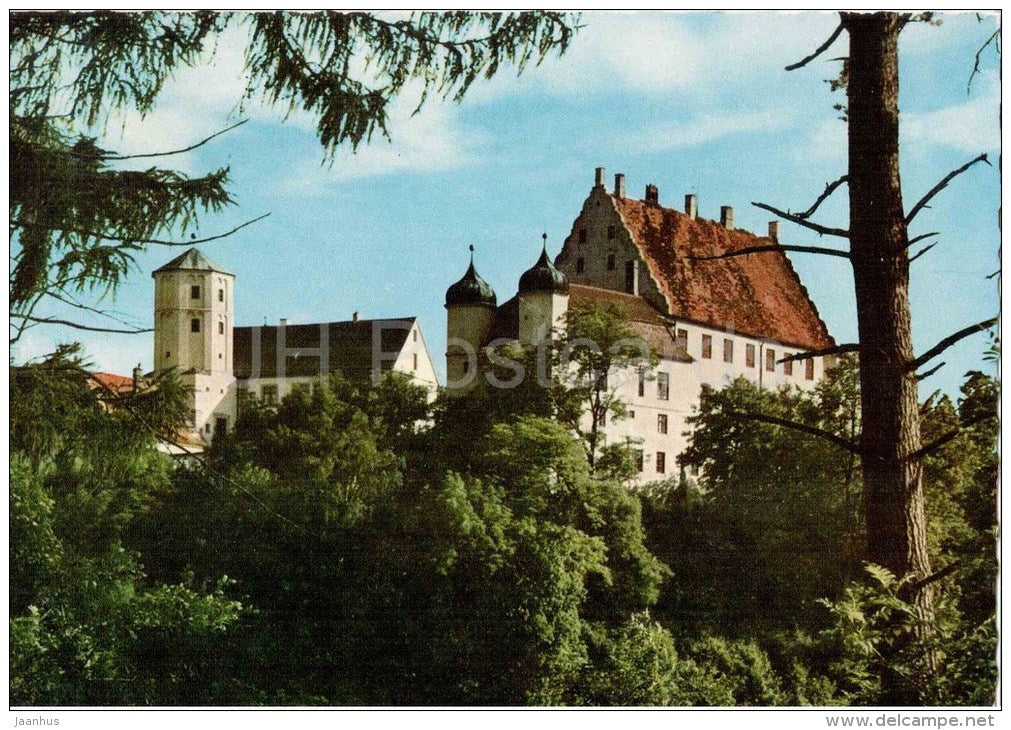 Illertissen , Schwaben - Blick aud das Schloss - castle - Germany - 1969 gelaufen - JH Postcards