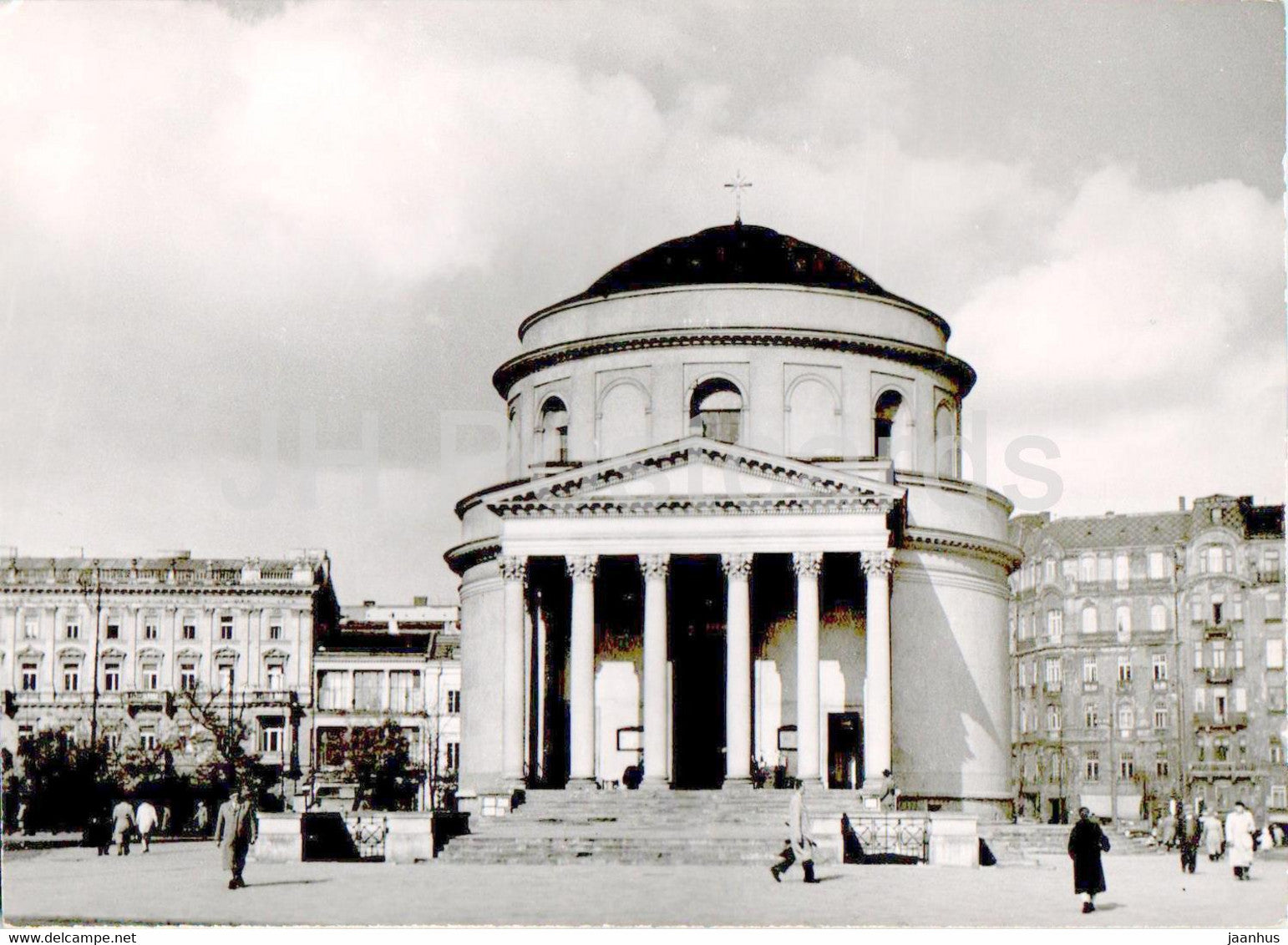 Warsaw - Warszawa - Kosciol Sw Aleksandra - Church of St. Alexander - old postcard - Poland - unused - JH Postcards