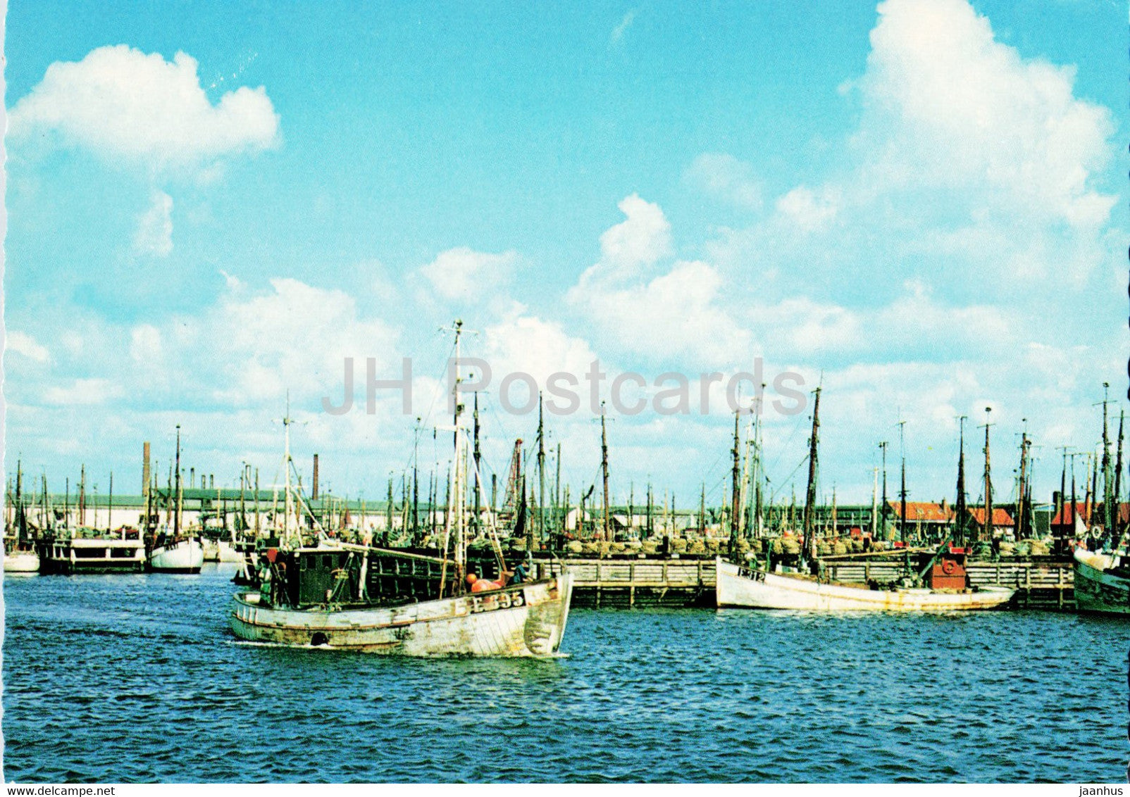 Esbjerg - The Fishing Harbour - ship - boat - Denmark - unused - JH Postcards