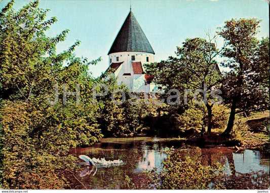 Bornholm - Sct Ols Rundkirke - round church - 9040 - 1967 - Denmark - used - JH Postcards