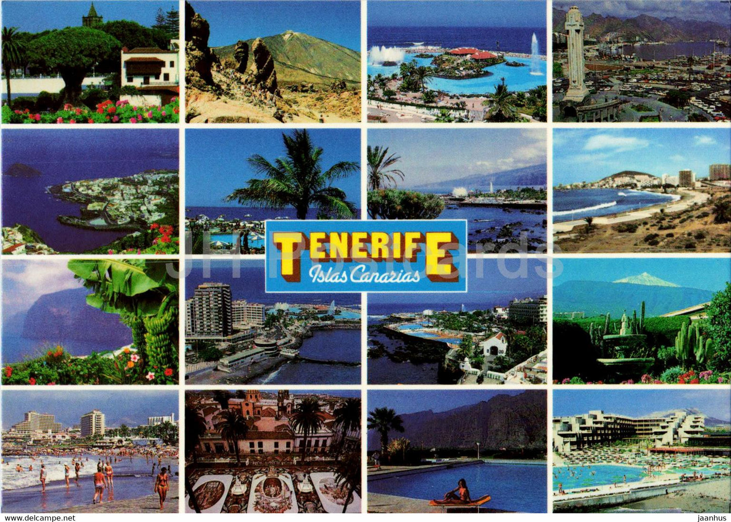 Tenerife - Islas Canarias - multiview - 1 - Spain - unused - JH Postcards