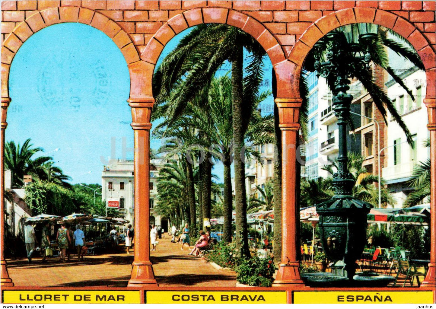 Lloret de Mar - Fuente de Canaletas y Paseo Verdaguer - 199 - 1980 - Spain - used - JH Postcards