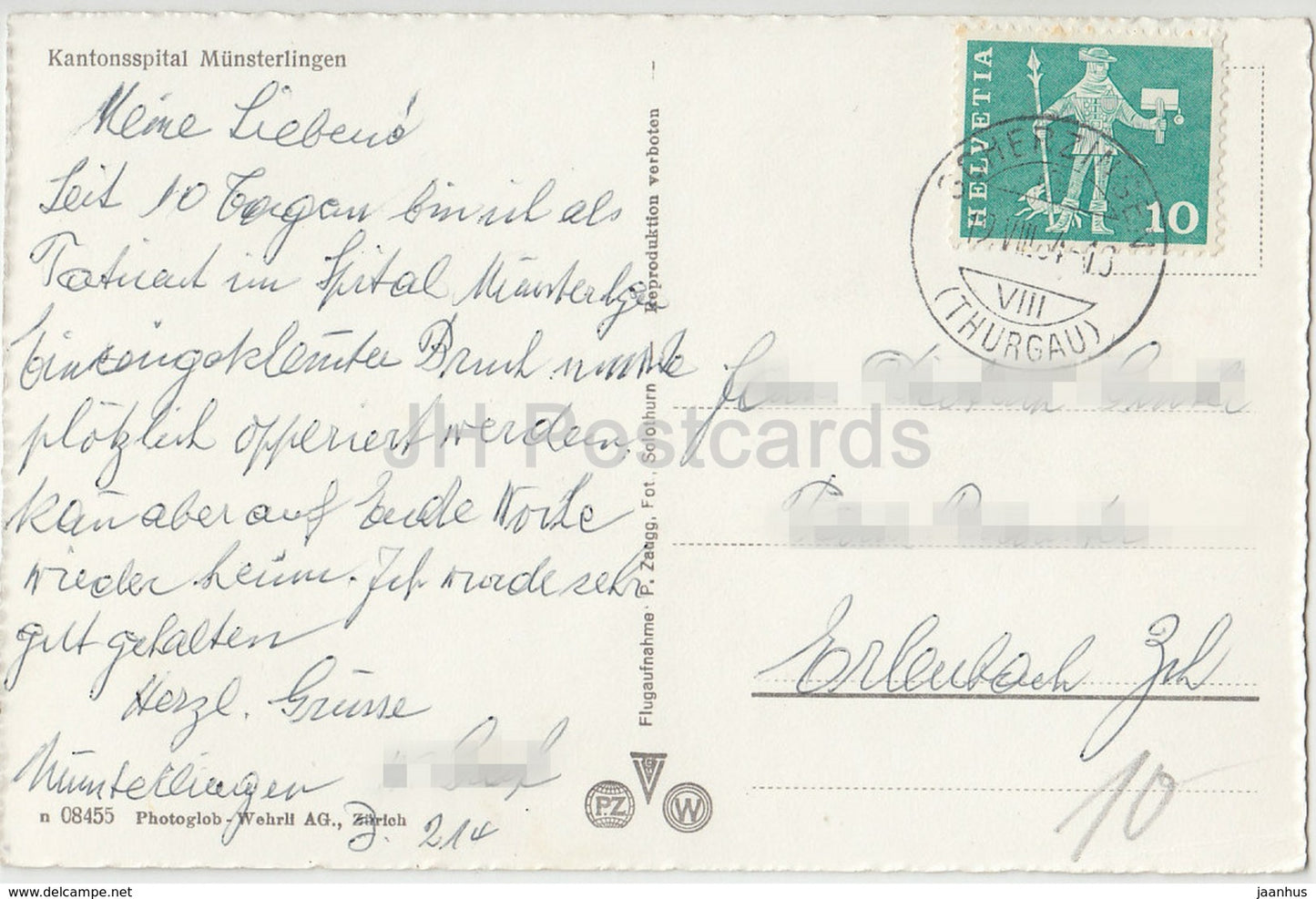 Kantonsspital Munsterlingen - 08455 - Switzerland - 1964 - used