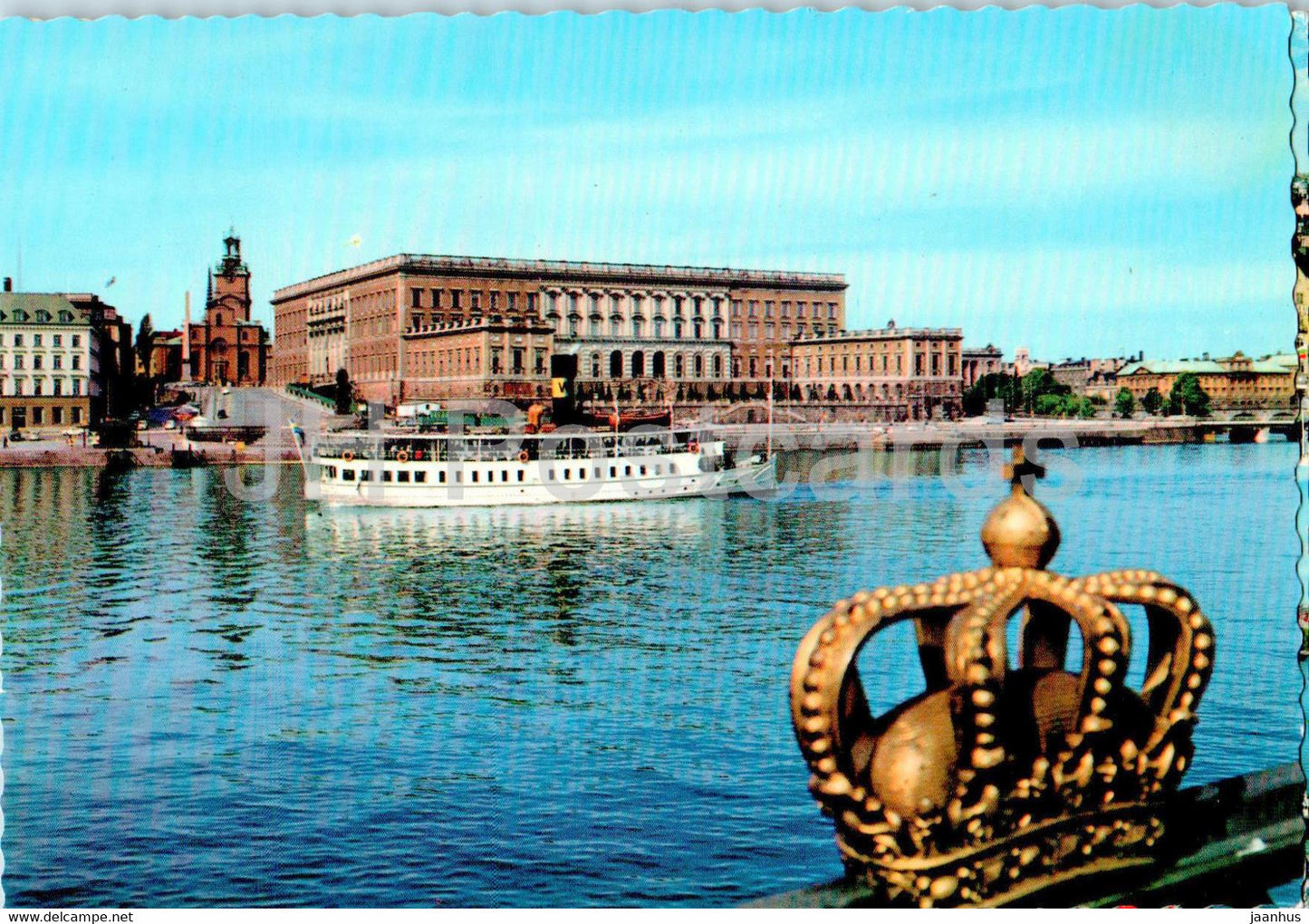 Stockholm - boat - ship - 73 - Sweden - used - JH Postcards