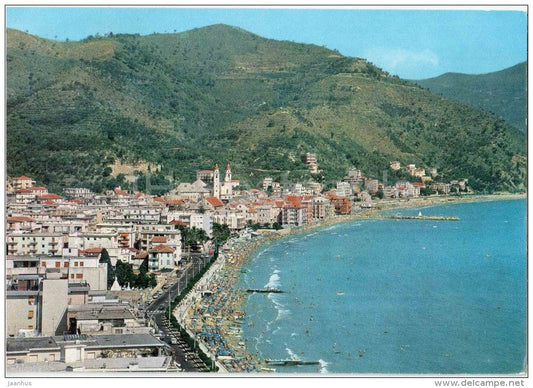 panorama - beach - Laigueglia - Savona - Liguria - Italia - Italy - used - JH Postcards
