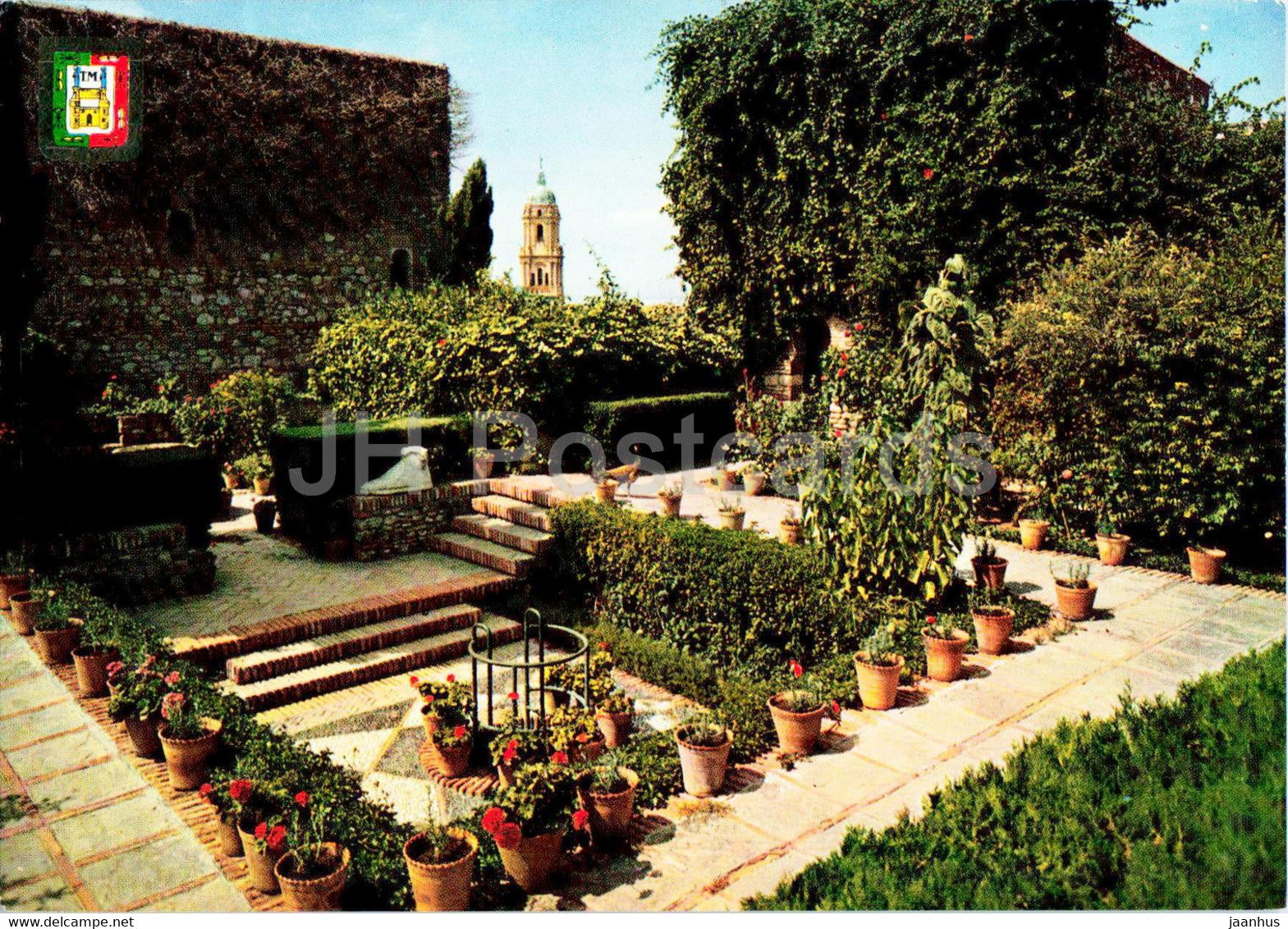 Malaga - Alcazaba - Patio de la mazmorra - courtyard - 9 - Spain - unused - JH Postcards