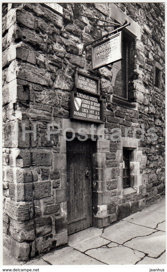 Glasgow - Provand' s Lordship - The Doorway - 1970 - United Kingdom - Scotland - used - JH Postcards