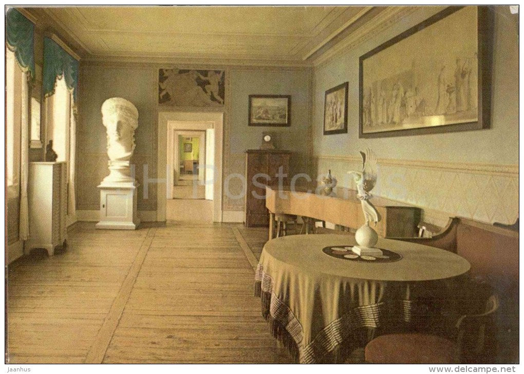 Weimar - Goethehaus am Frauenplan - Junozimmer - writer Goethe house - 1979 gelaufen - JH Postcards