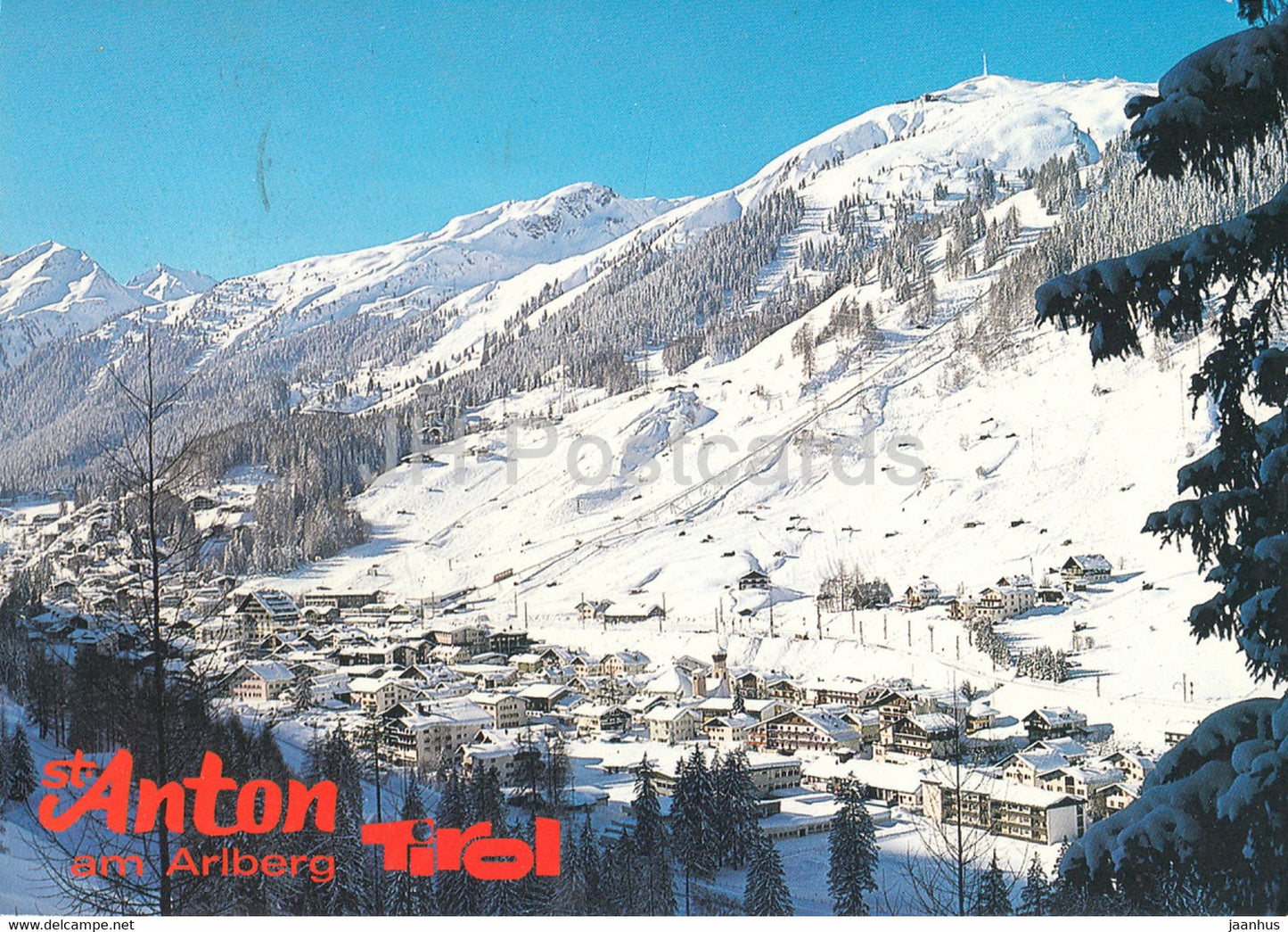 St Anton am Arlberg - Tirol - 1999 - Austria - used - JH Postcards