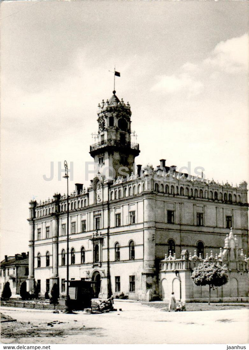 Jaroslaw - Ratusz - town hall - old postcard - Poland - unused - JH Postcards