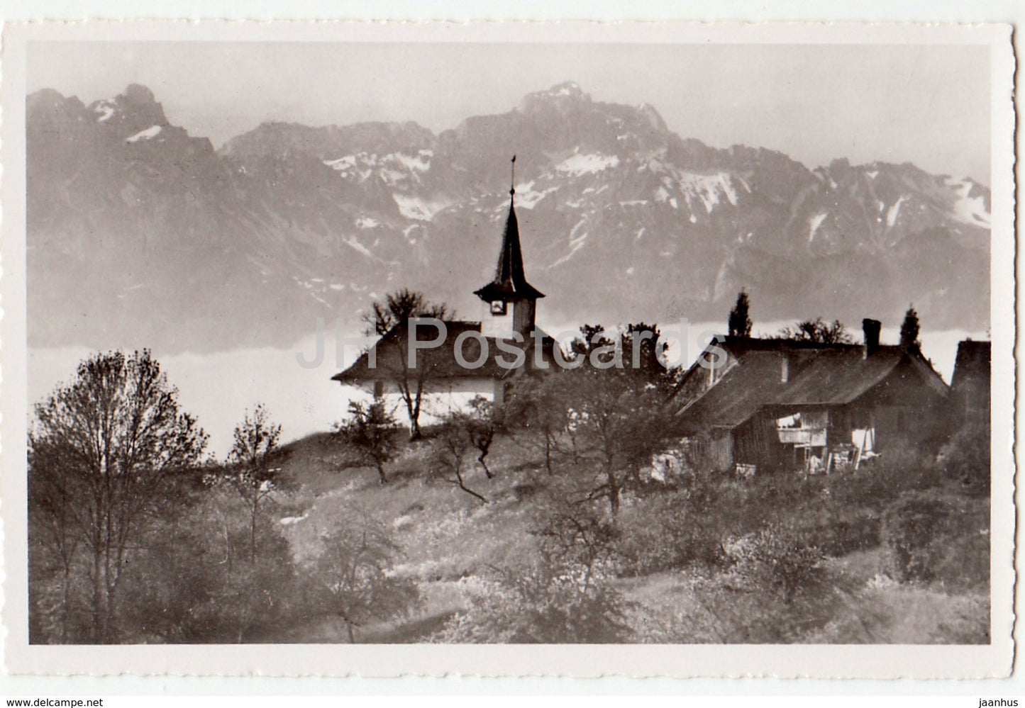 La Chapelle de Puidoux - chapel - Switzerland - 1958 - used - JH Postcards