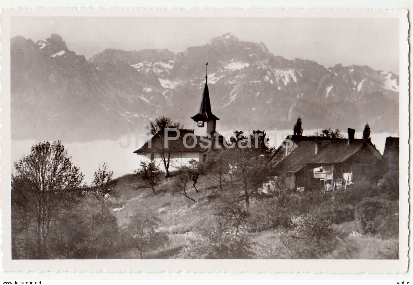 La Chapelle de Puidoux - chapel - Switzerland - 1958 - used - JH Postcards