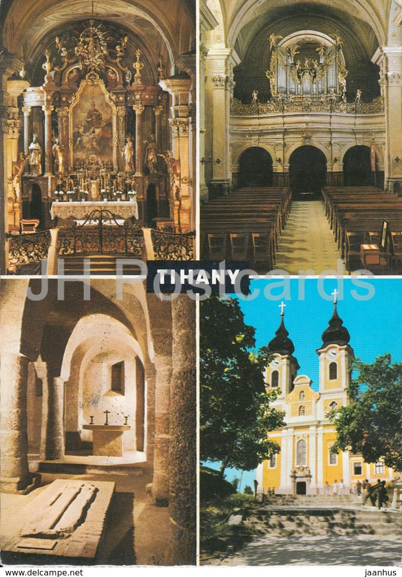 Tihany - church - 1987 - Hungary - used - JH Postcards