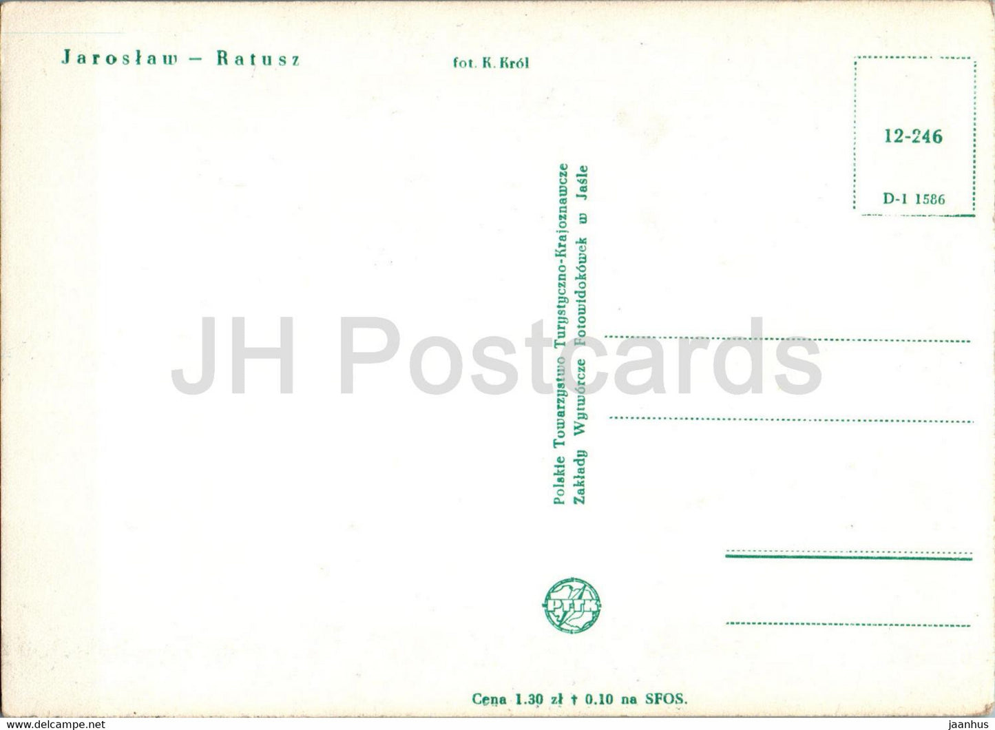 Jaroslaw - Ratusz - Rathaus - alte Postkarte - Polen - unbenutzt