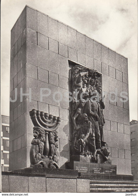 Warszawa - Warsaw - Monument to the Warsaw Ghetto Uprising - Poland - unused - JH Postcards