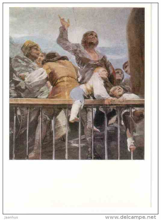 painting by Francisco Goya - The Miracle of St Anthony , 1798 - spanish art - unused - JH Postcards