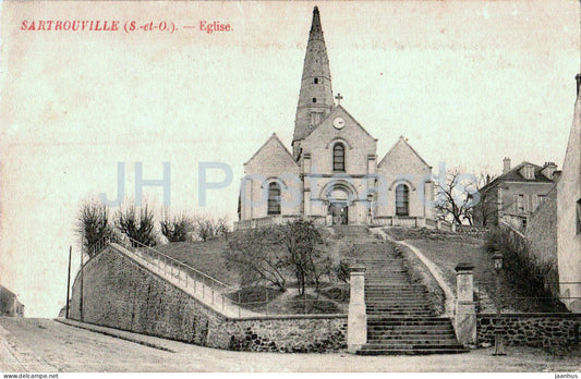 Sartrouville - L'Eglise - church - old postcard - France - unused - JH Postcards