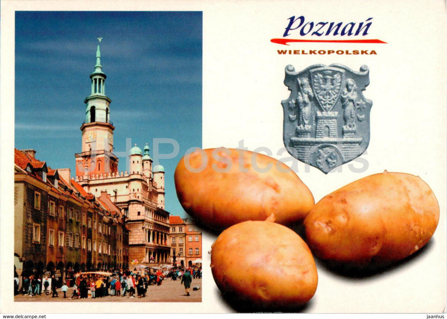 Poznan - Wielkopolska - potato - Poland - used - JH Postcards