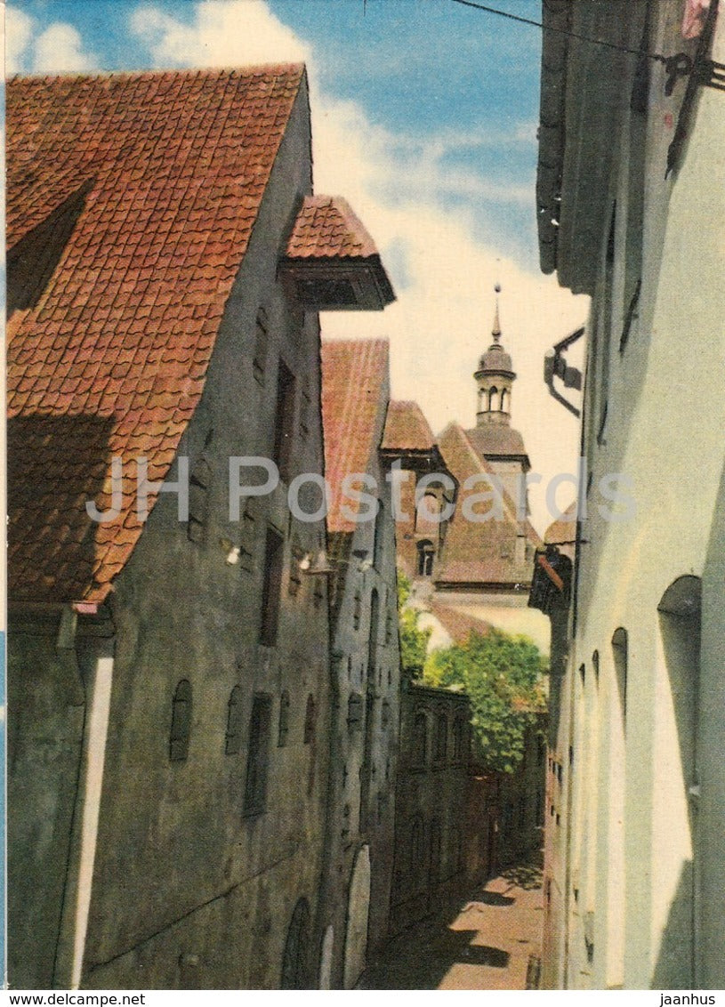 Riga - The View of The Old Riga - old postcard - Latvia USSR - unused - JH Postcards