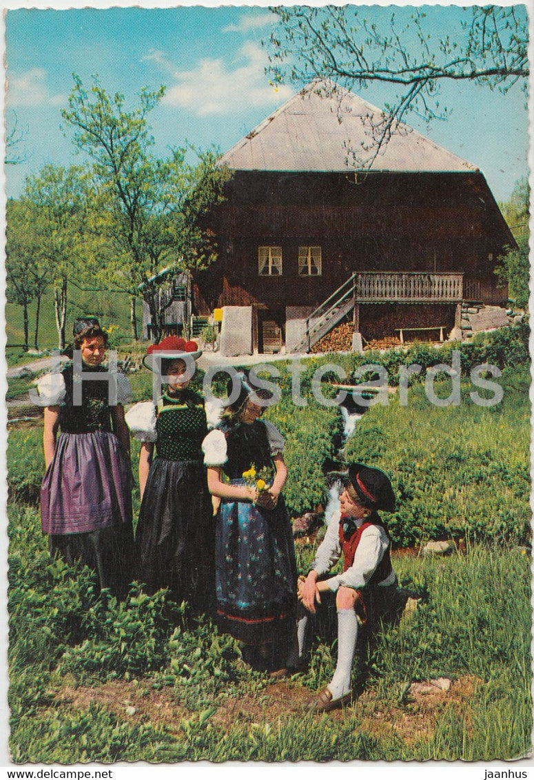 Schwarzwald - Trachten - folk costumes - Germany - used - JH Postcards