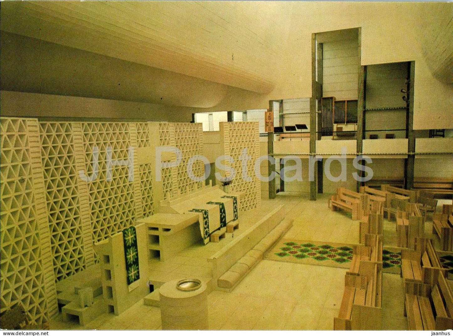 Bagsvaerd Kirke - church - interior - Denmark - unused - JH Postcards