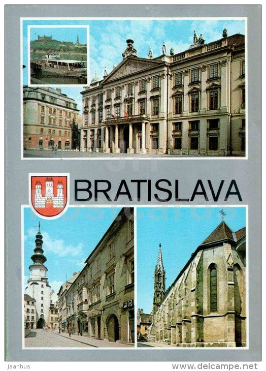 Cruise Ship Kamzik - Primate's Palace - church - Bratislava - Slovakia - Czechoslovakia - unused - JH Postcards