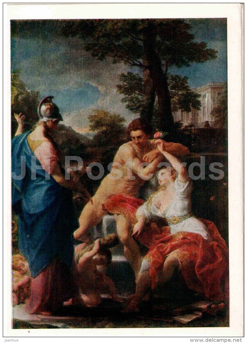 painting by Pompeo Batoni - Hercules at the Crossroads - Italian art - 1959 - Russia USSR - unused - JH Postcards