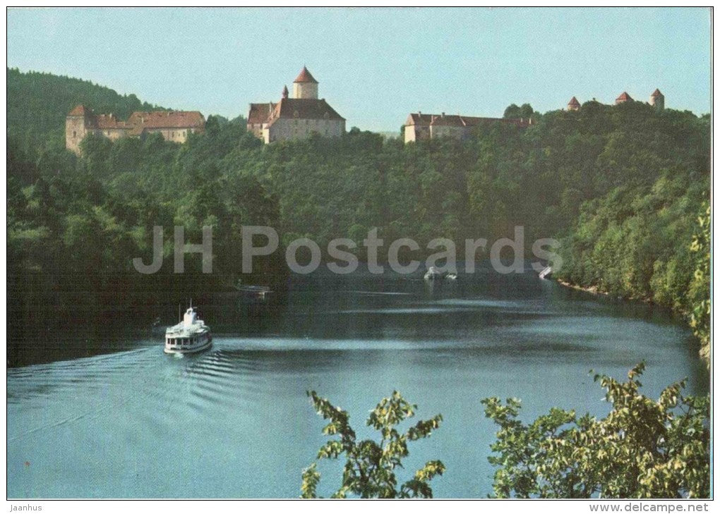 Veveri castle - Brnenska Prehrada - Brno reservoir - Czechoslovakia - Czech - unused - JH Postcards