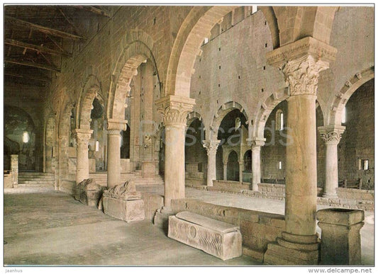 Basilica di S. Pietro , interno - St. Peter`s Basilica - Tuscania - Viterbo - Lazio - 7 - Italia - Italy - unused - JH Postcards