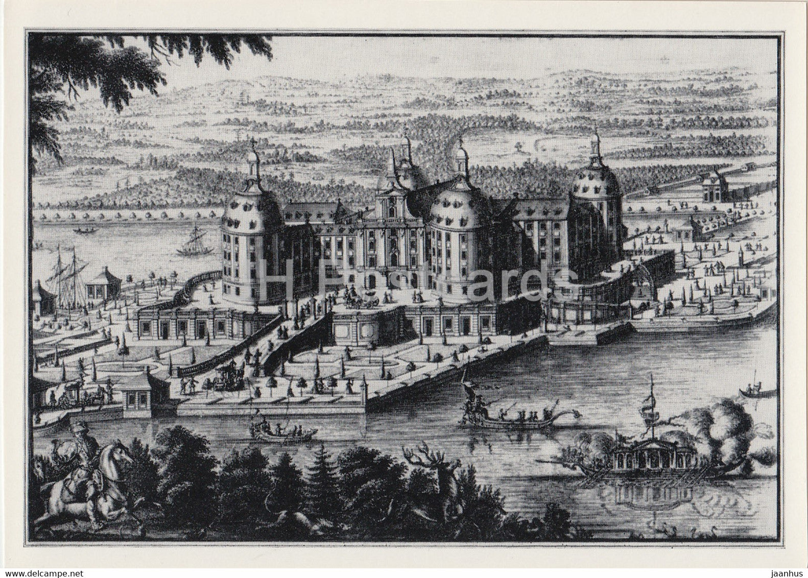 Schloss Moritzburg - Alte Kirchen Dresdens - castle - DDR Germany - unused - JH Postcards