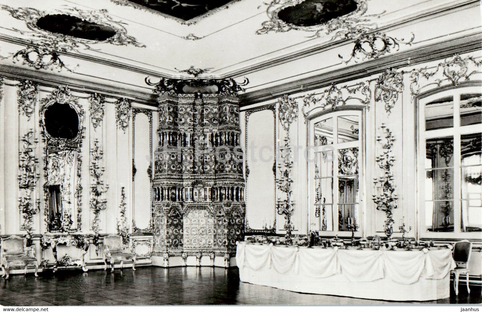 Catherine Palace in Pushkin - Cavalier dining rooml - 1979 - Russia USSR - unused - JH Postcards