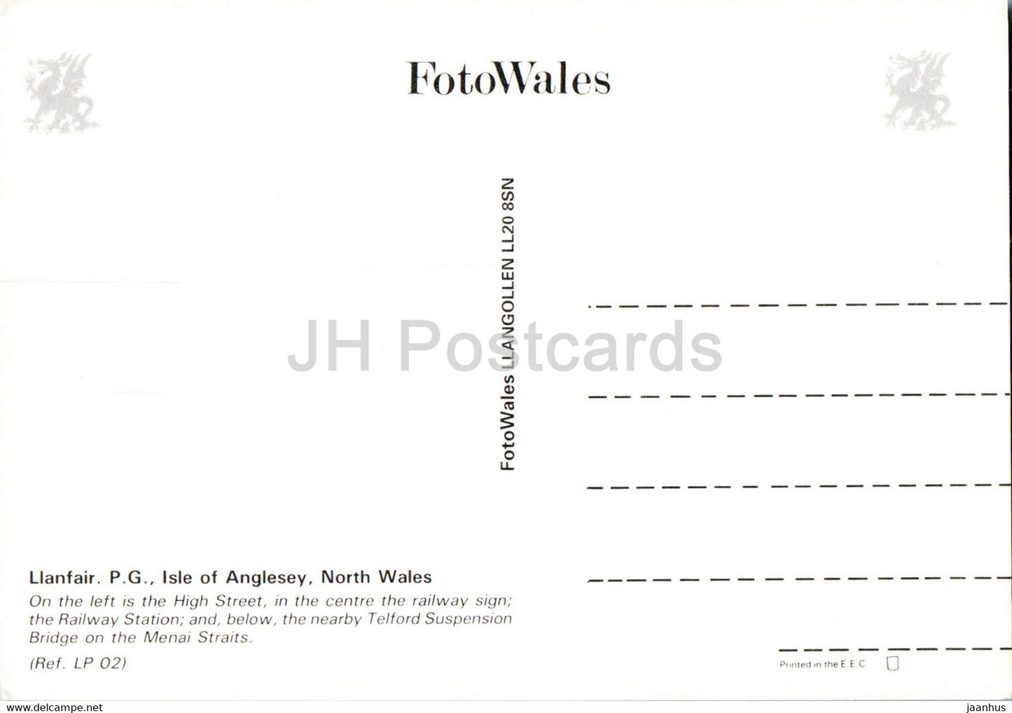 Llanfair - Île d'Anglesey - High Street - Gare - Telford Bridge - Nord du Pays de Galles - Royaume-Uni - inutilisé