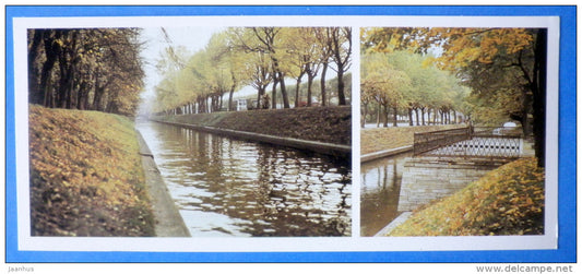Swan Canal - pier - Summer Garden - Leningrad - St. Petersburg - 1985 - Russia USSR - unused - JH Postcards