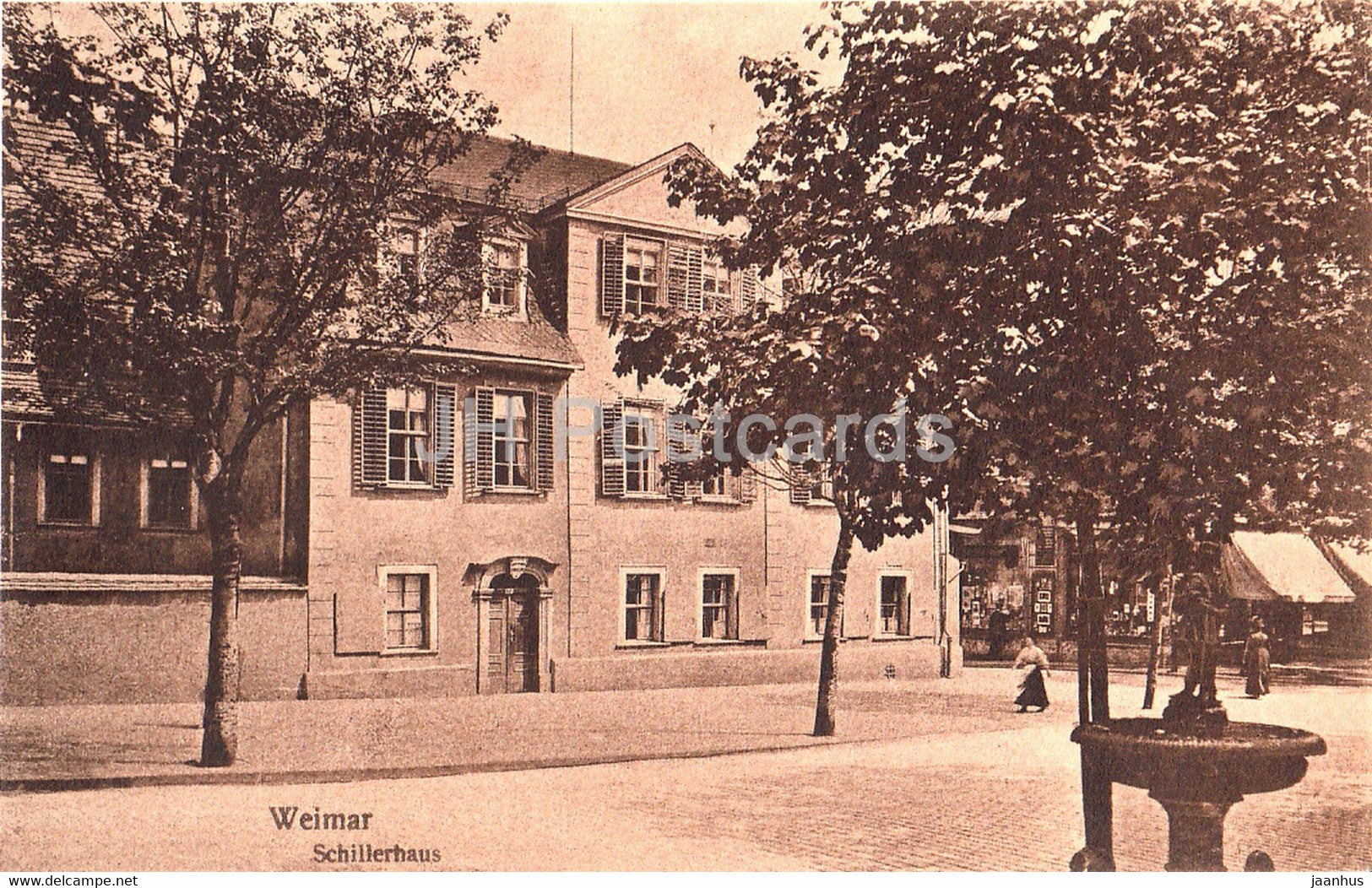 Weimar - Schillerhaus - 60487 - old postcard - Germany - unused - JH Postcards