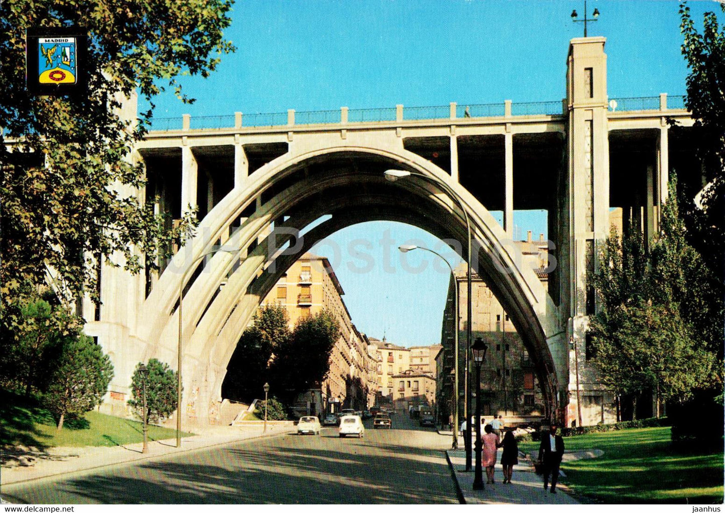 Madrid - Viaducto y calle Segovia - viaduct - street - 194 - Spain - unused - JH Postcards