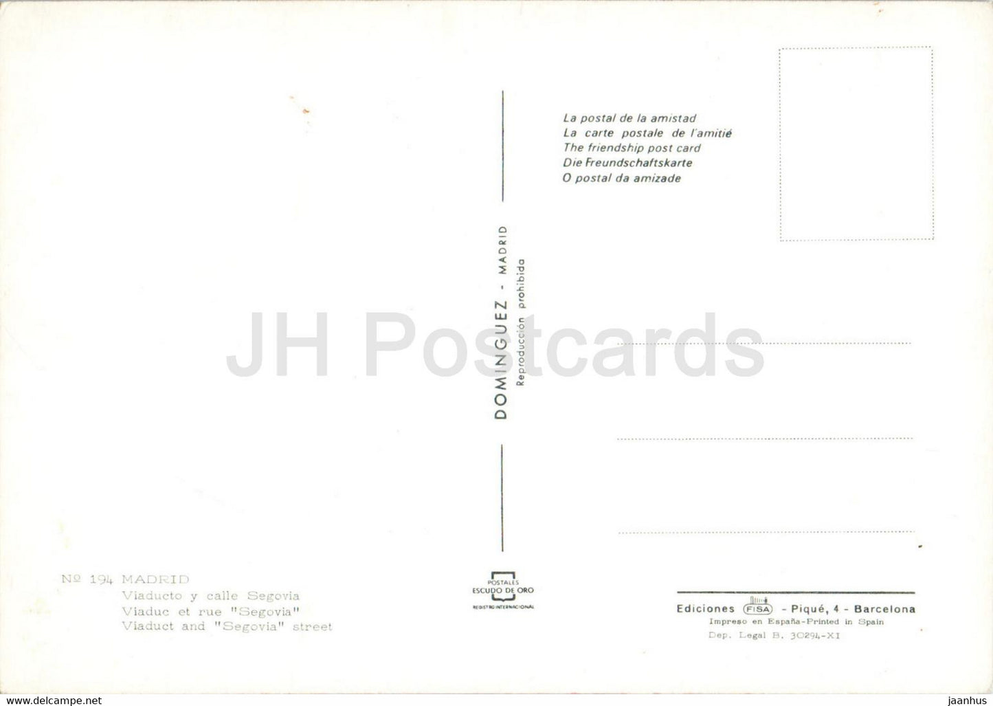 Madrid - Viaduco y calle Segovia - viaduc - rue - 194 - Espagne - inutilisé