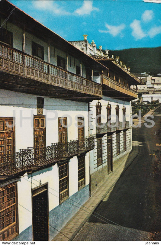 Tenerife - Casa de los Balcones H Machado S Francisco - La Orotava - 1974 - Spain - used - JH Postcards